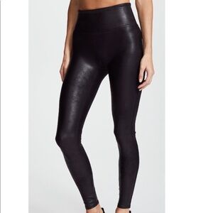 SPANX Faux Leather Leggings size small